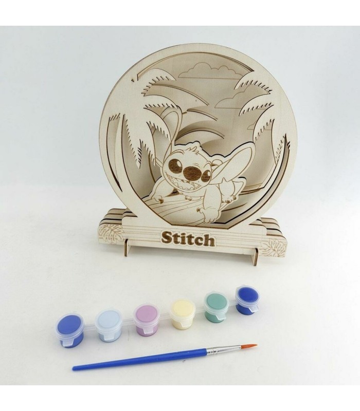 Kit activités manuelles Stitch Disney – bois, multicouleur