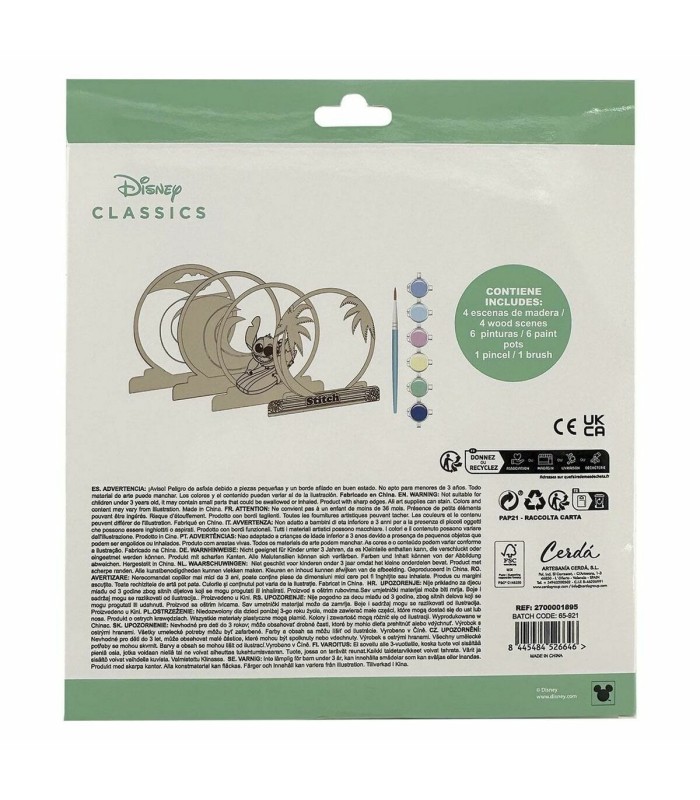 Ensemble activités manuelles Stitch bois 🎨 | prêt à peindre