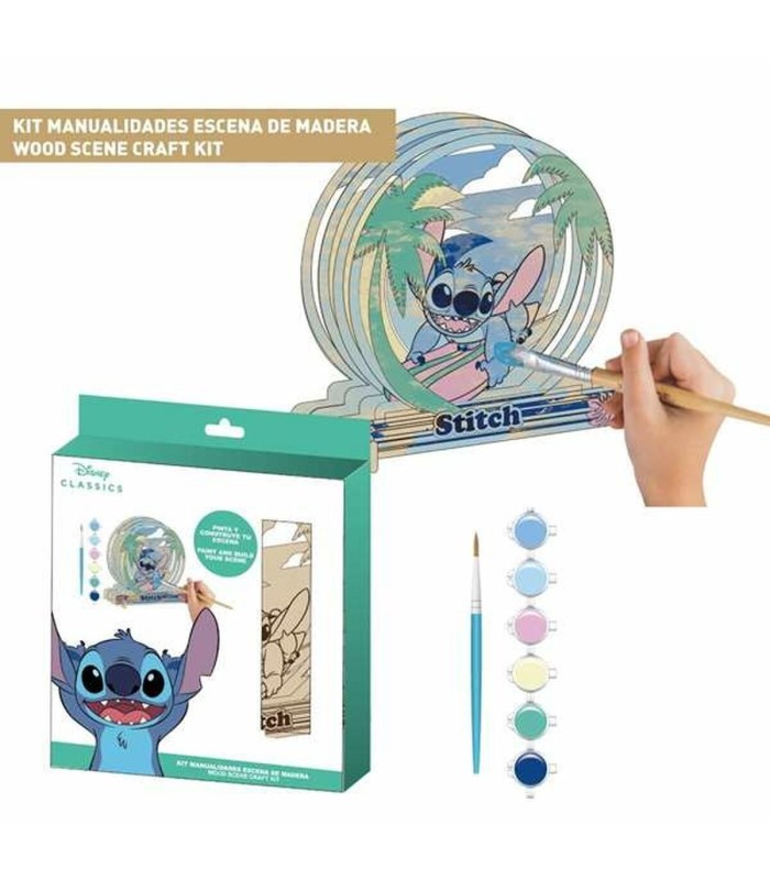 Kit activités manuelles Stitch Disney – bois, multicouleur