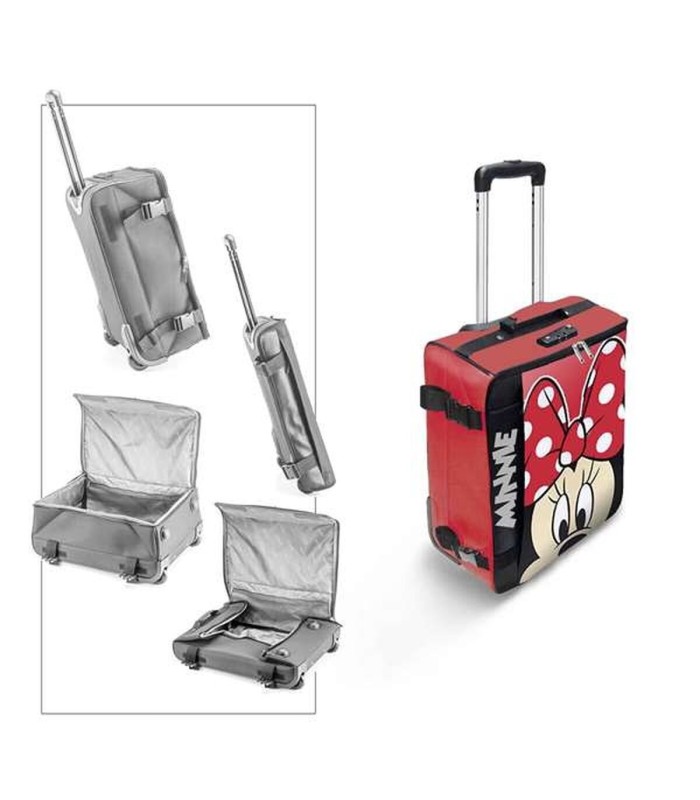 Valise cabine Minnie Mouse – rouge | Disney, trolley 55 cm