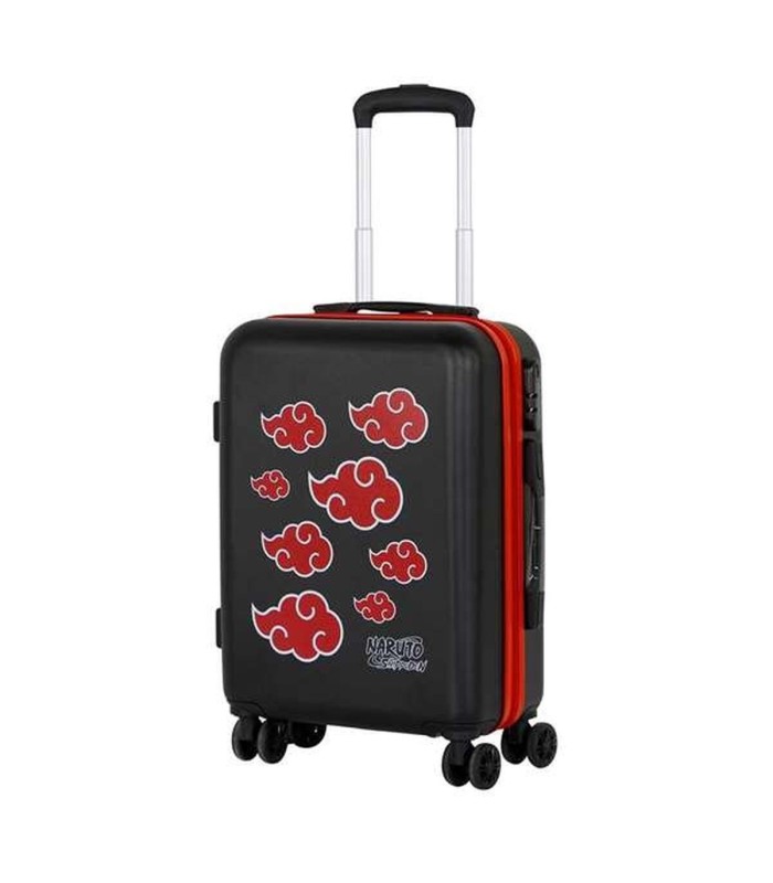 Valise cabine Naruto – noir – ABS rigide, 4 roues 360°, 55 cm