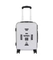 Valise cabine NASA – blanc, coque rigide 55 cm, trolley 4 roues