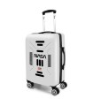 Valise cabine NASA – blanc, coque rigide 55 cm, trolley 4 roues