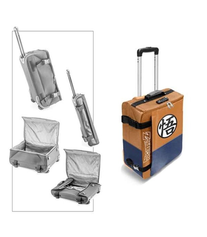 Valise cabine Dragon Ball 🧳 - orange - livraison 24h 48h