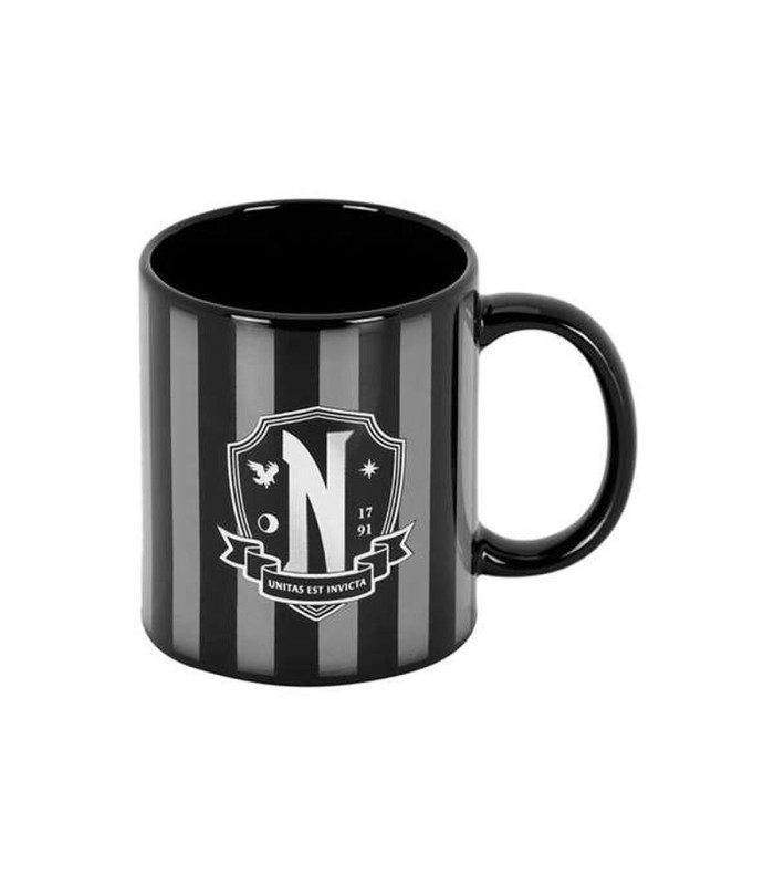 Tasse mug Wednesday – noir, phrases originales, format rond
