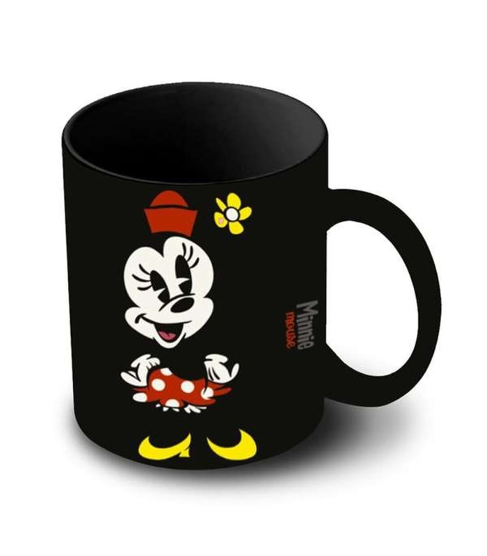 Tasse mug Minnie Mouse 🎁 – noir rose céramique | best-seller