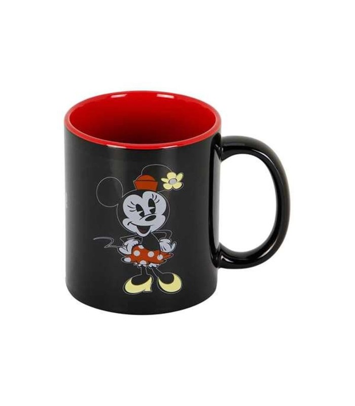 Tasse mug Minnie Mouse 🎁 – noir rose céramique | best-seller