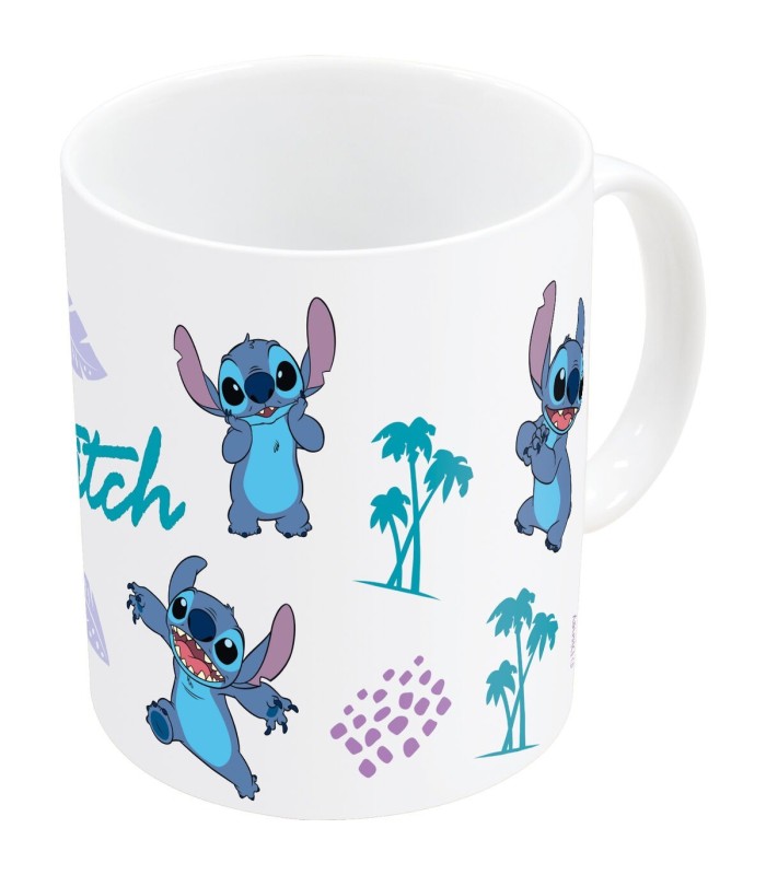 Tasse mug Stitch 💙 | céramique 350 ml bleu lila, idée cadeau