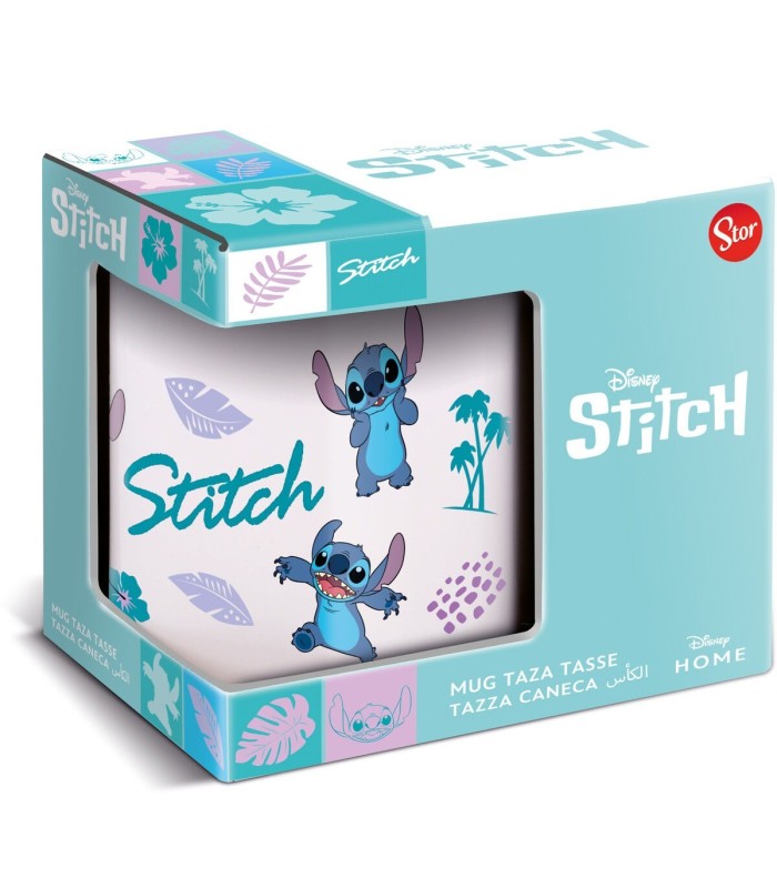 Tasse mug Stitch 💙 | céramique 350 ml bleu lila, idée cadeau