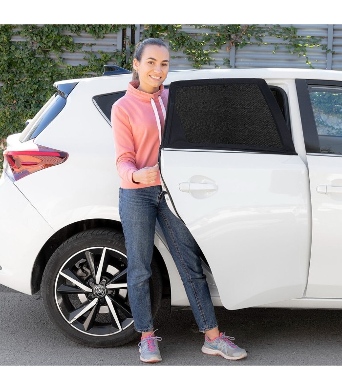 Parasol de voiture 🌞 | maille UV, noir idéal parents | durable