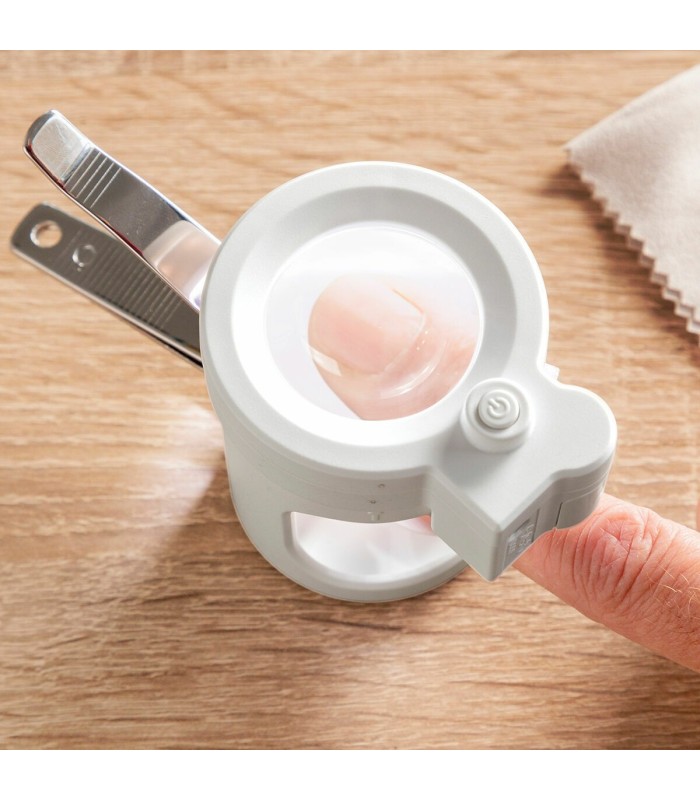 Coupe-ongles LED avec loupe et lime – Clail InnovaGoods