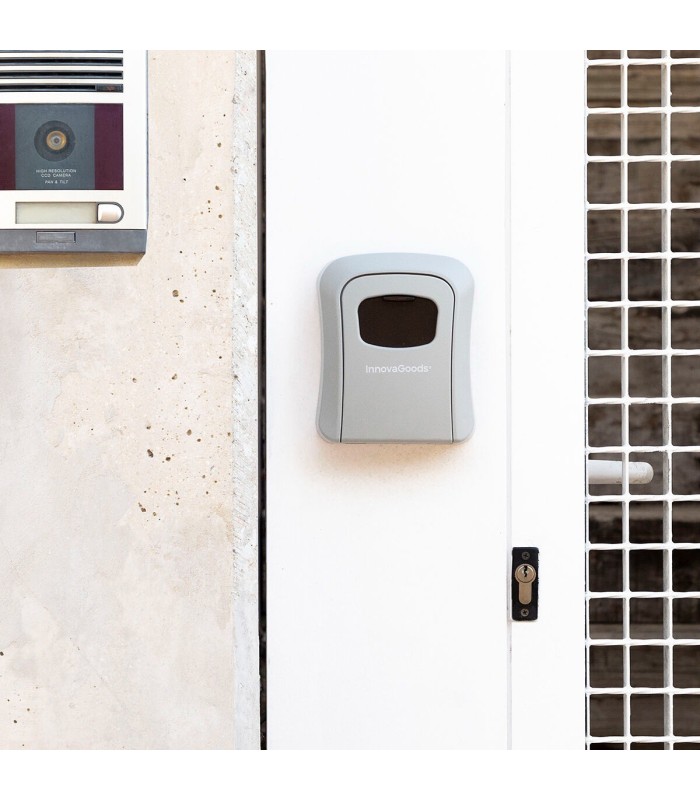 Coffre-fort à code pour clés 🔒 | aluminium gris