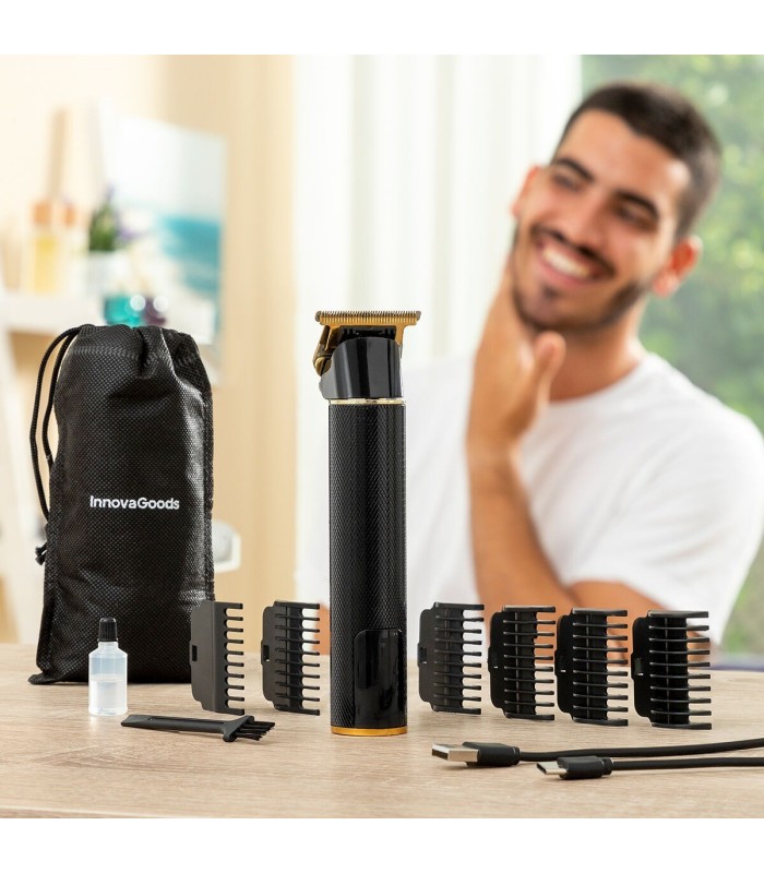 Tondeuse à cheveux ✂️ | noir doré, rechargeable – usage pro