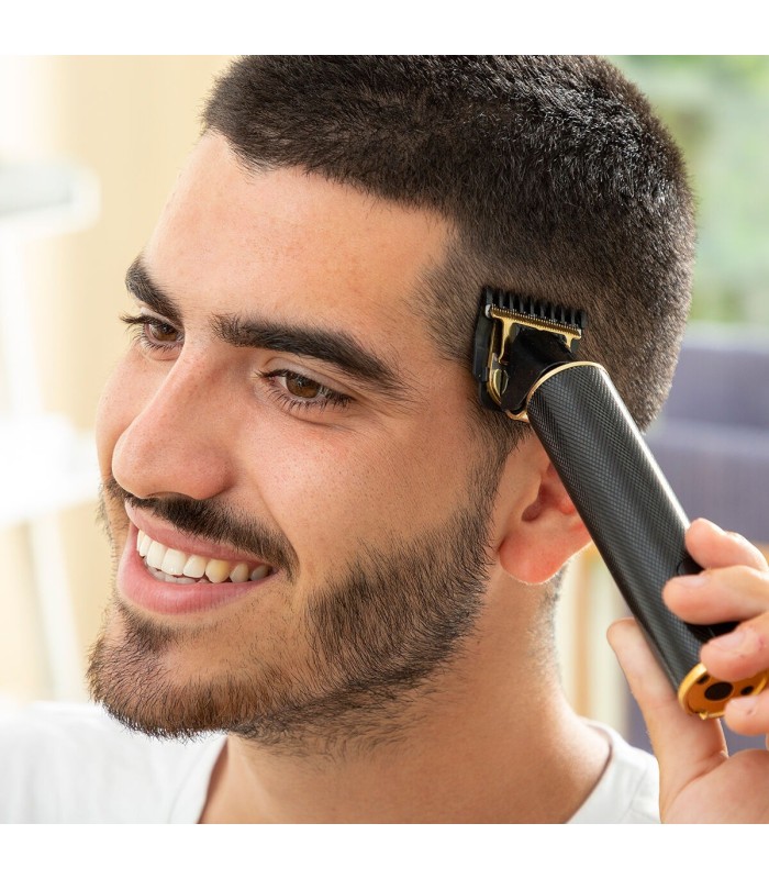 Tondeuse à cheveux ✂️ | noir doré, rechargeable – usage pro