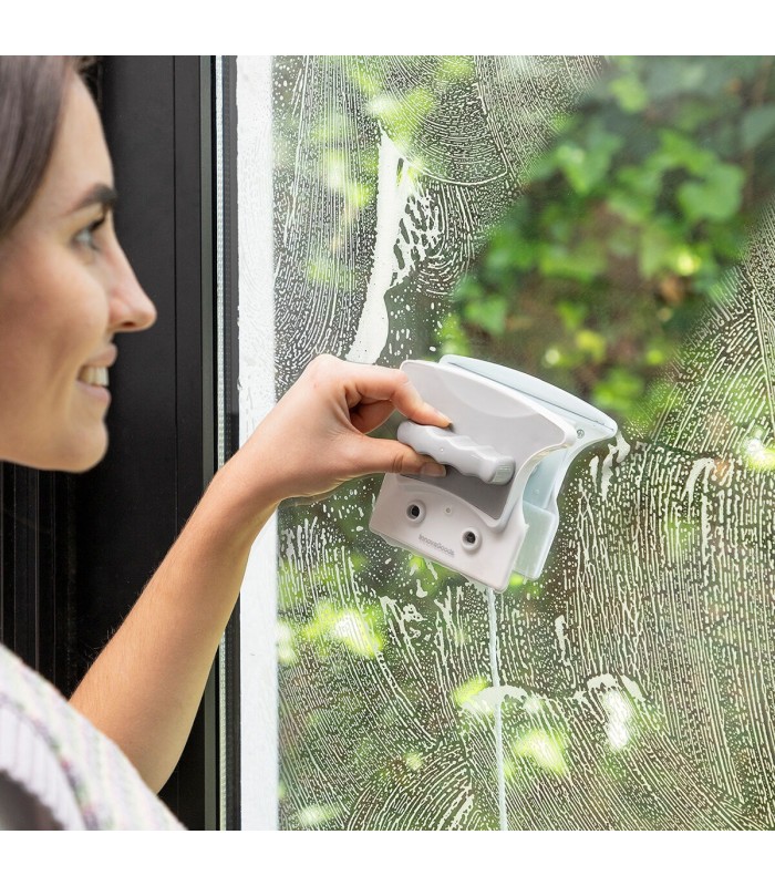 Magly InnovaGoods – Nettoyant pour vitres magnétique gris et blanc