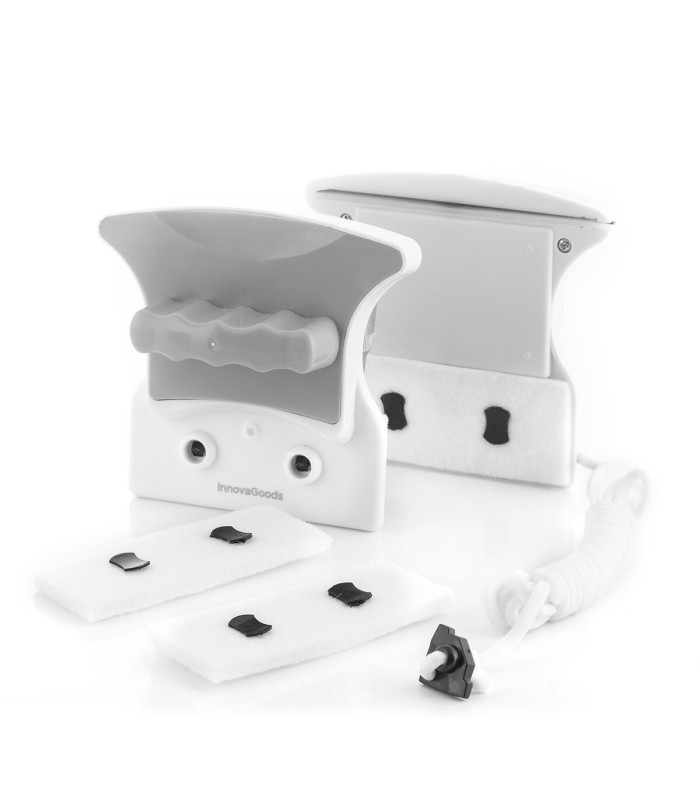 Magly InnovaGoods – Nettoyant pour vitres magnétique gris et blanc