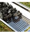 ExelQ barbecue au charbon de bois pliable, inox – InnovaGoods