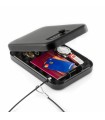 Coffre-fort portable 🛡️ | fer noir, câble de sécurité – maison sécurisée