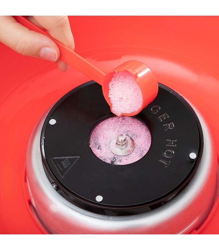 Machine à barbe à papa 🍭 | rouge, compacte | idéal enfants