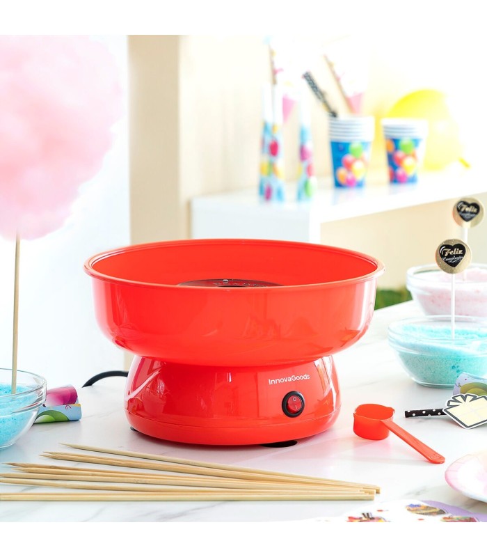 Cantty InnovaGoods – Machine à barbe à papa rouge