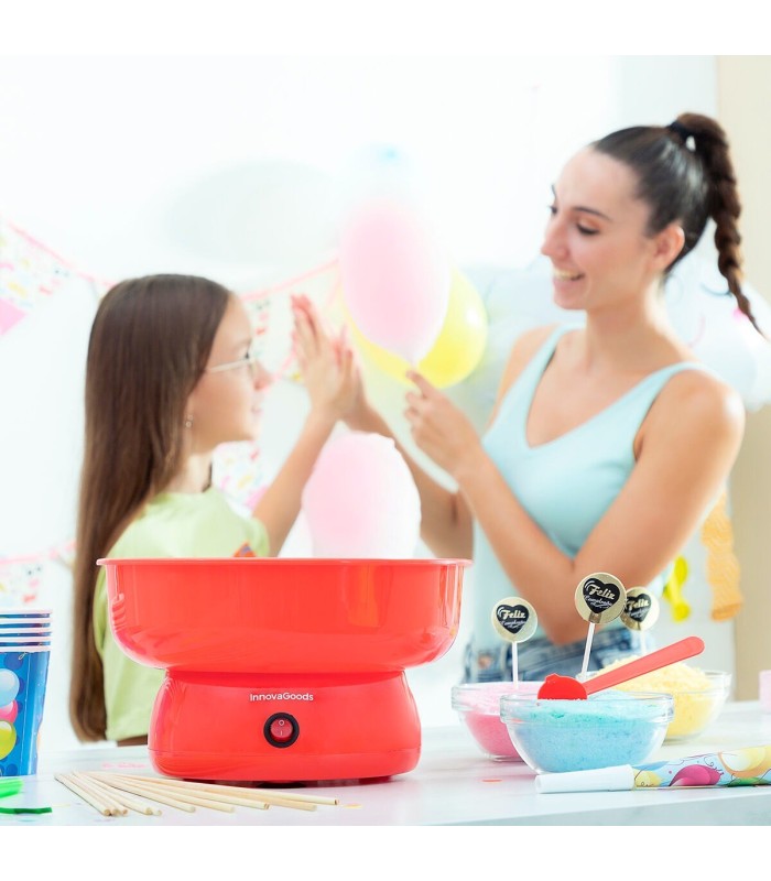 Machine à barbe à papa 🍭 | rouge, compacte | idéal enfants