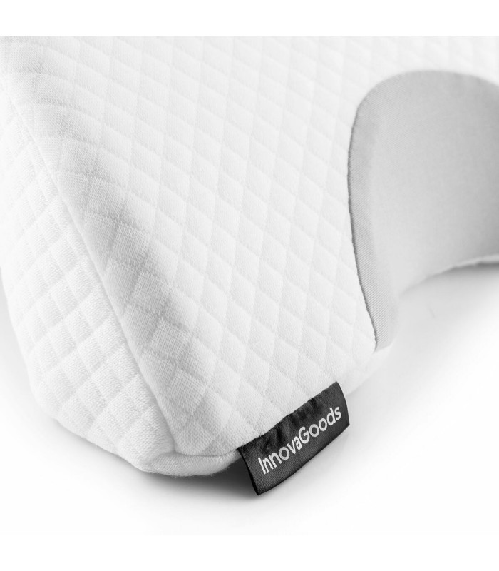 Cozzy blanc/gris – oreiller cervical viscoélastique InnovaGoods
