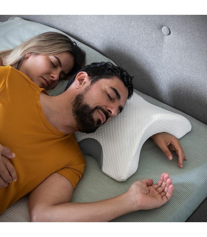 Oreiller ergonomique cervical pour couple 💤 - découpe bras, durable