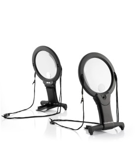Loupe de précision mains libres 🧐 | noir, LED, multi-usages