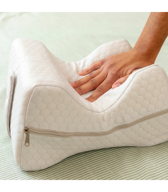 Oreiller pour les jambes 🛏 | Gris mousse mémoire | Confort optimal