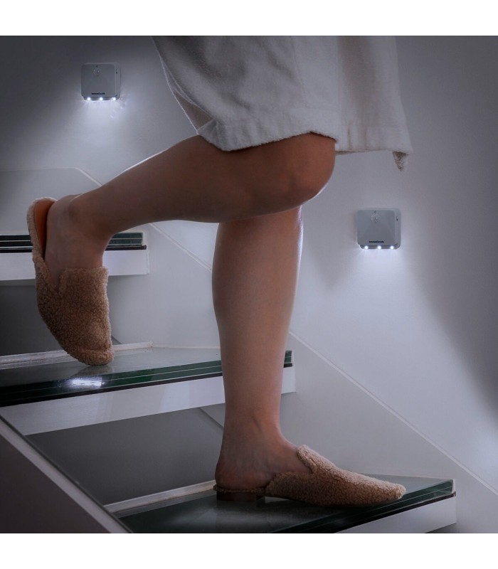 Lumtoo gris – lampes LED capteur de mouvement x2 | InnovaGoods