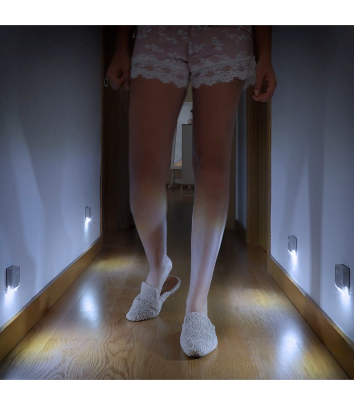 Lampe LED capteur mouvement 💡 | couloir, pose facile, lot x2