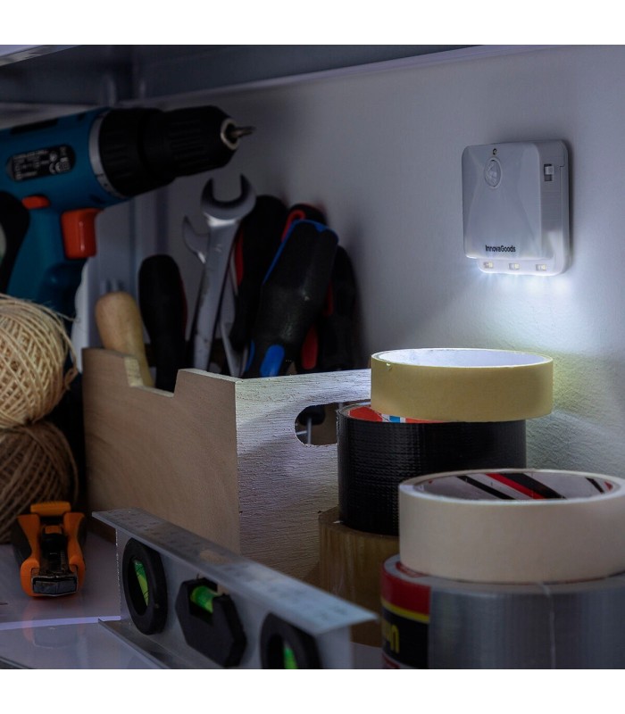 Lumtoo gris – lampes LED capteur de mouvement x2 | InnovaGoods