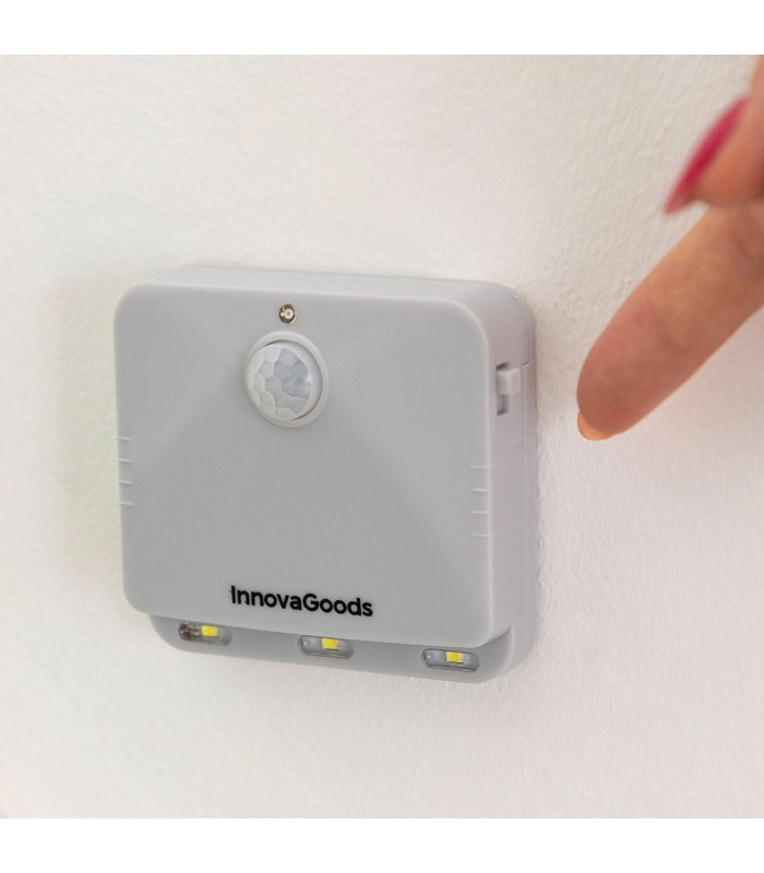 Lumtoo gris – lampes LED capteur de mouvement x2 | InnovaGoods