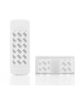 Distributeur dentifrice + porte-brosses mural blanc