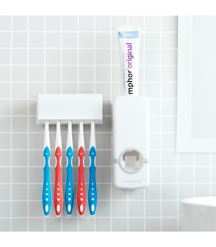 Diseeth – distributeur dentifrice + porte-brosses | InnovaGoods
