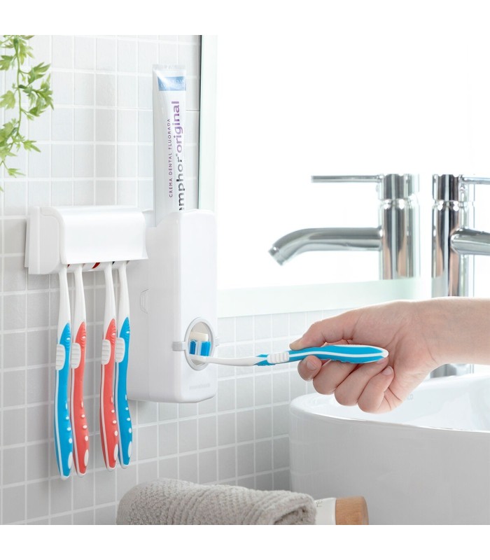 Diseeth – distributeur dentifrice + porte-brosses | InnovaGoods