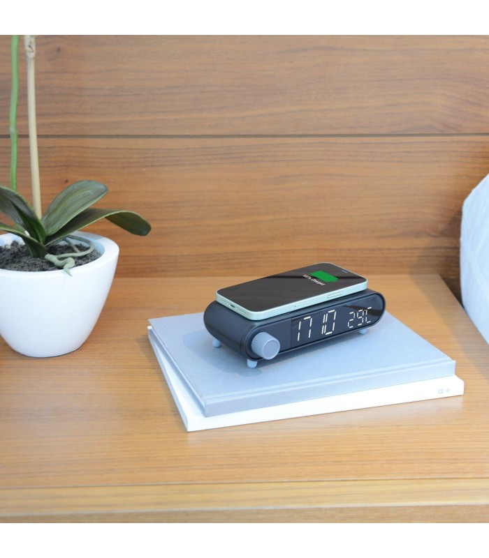 Réflexion durant 4 secondes Chargeur sans fil noir KSIX – support de charge à induction