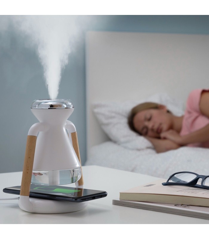 Humidificateur diffuseur d’arômes 🌿 | charge sans fil 9W