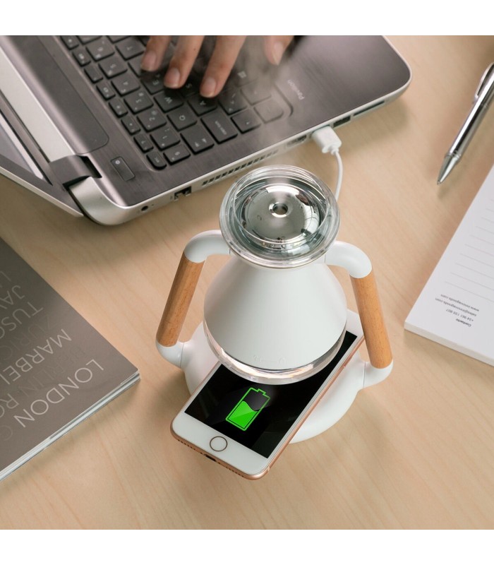 Misvolt blanc/beige – humidificateur arômes 3-en-1 InnovaGoods