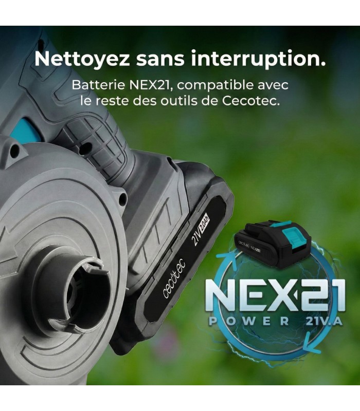 Souffleur sans fil Cecotec 🍃 - aspire/gonfle 21V, pratique