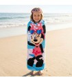 Serviette de plage Minnie Mouse, bleu multicouleur | Disney
