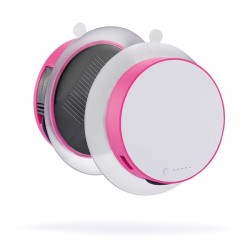 Chargeur solaire vitre rose