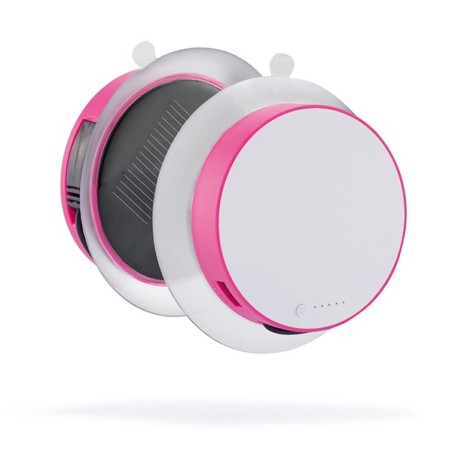 Chargeur solaire vitre rose