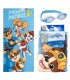 Serviette de plage enfant The Paw Patrol – bleu imprimé