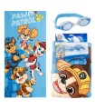 Serviette de plage enfant The Paw Patrol – bleu imprimé