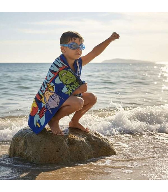 Serviette de plage Avengers 🦸  avec lunettes