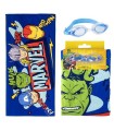 Serviette de plage Avengers 🦸  avec lunettes