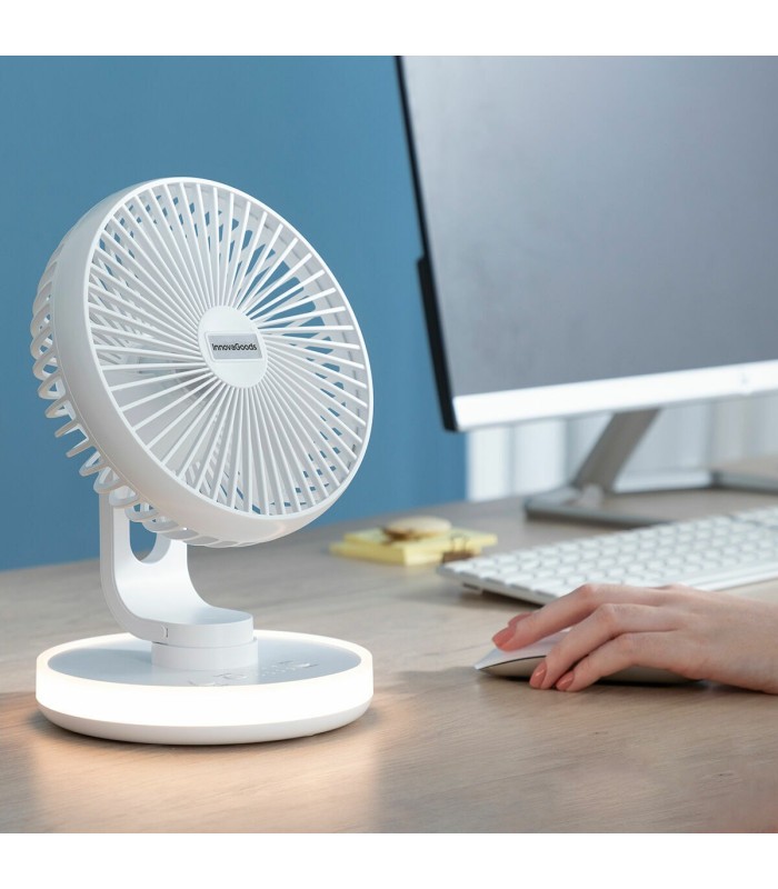 Ventilateur de bureau 🌬️ | LED, batterie 4000 mAh | léger et maniable