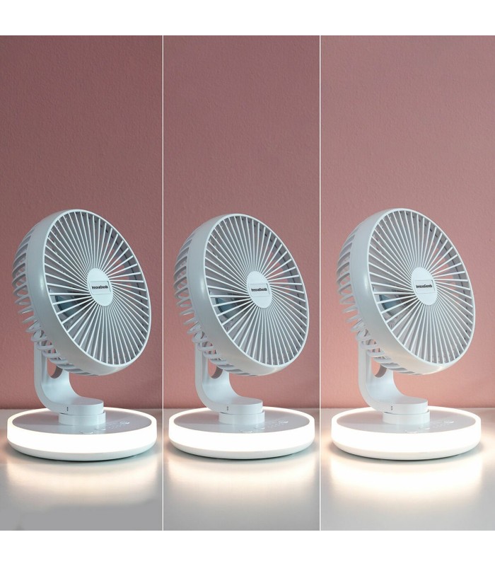 Ventilateur de bureau 🌬️ | LED, batterie 4000 mAh | léger et maniable