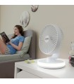 Ventilateur de bureau FanLed blanc – InnovaGoods LED, 4000 mAh